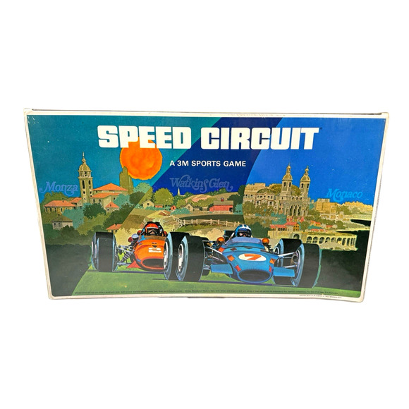 Vintage 1971 SPEED CIRCUIT 3M Sports Board Game Grand Prix Racer Complete - Picture 2 of 16
